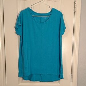 Soft Surroundings Maternity Turquoise Short Sleeve Top